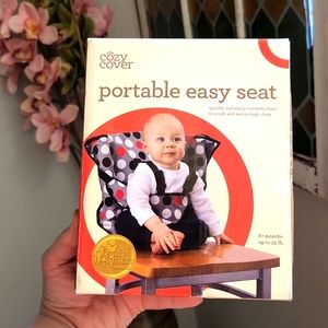 Portable Easy Seat - Black, Red & White Polka Dots